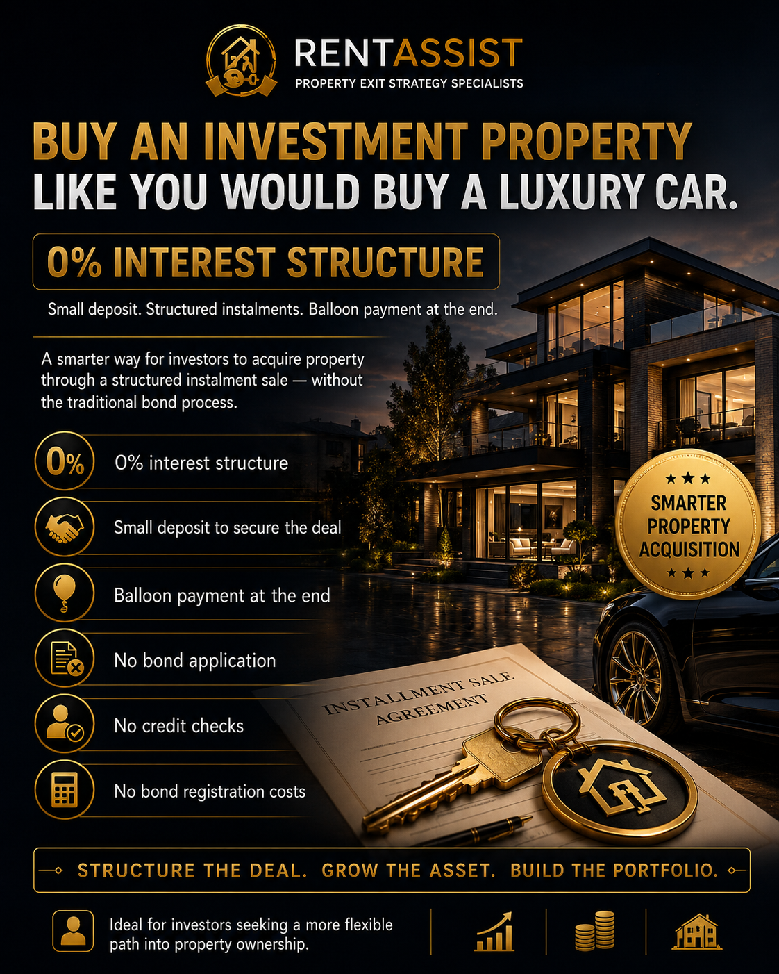 RentAssist instalment sale specialists — a smarter way for buyers and investors to acquire property through a structured agreement